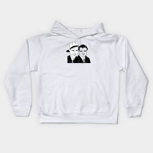 CLASSIC HOLLYWOOD COMEDY DUO Kids Hoodie